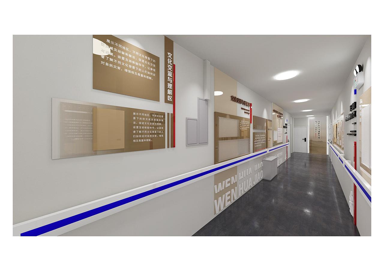 防震减灾文化长廊（图ZMzk0MDI1MDI4） - 商业空间设计 - 站酷设计师叮当的设计日常原创素材 - 站酷ZCOOL