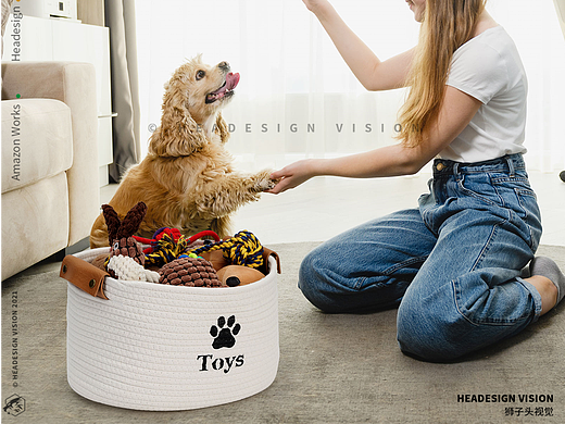 宠物篮产品拍摄_主图设计_A+页面设计-狮子头视觉