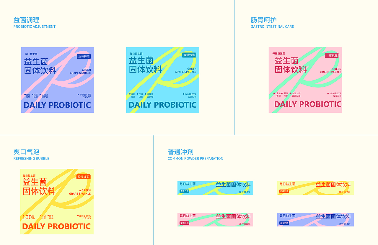 多巴胺益生菌包装（图ZMzk0MDI2NTY0） - 品牌 - 站酷设计师窝头啊原创素材 - 站酷ZCOOL