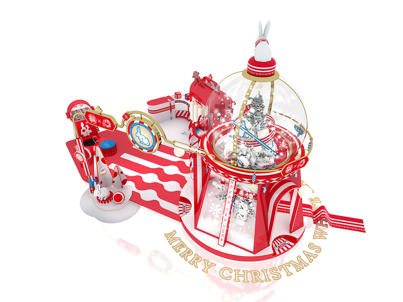 商场国风快闪店美陈 网红拍照打卡点（图ZMzk0MDI3MTA0） - 展陈设计 - 站酷设计师美陈设计爱好者原创素材 - 站酷ZCOOL