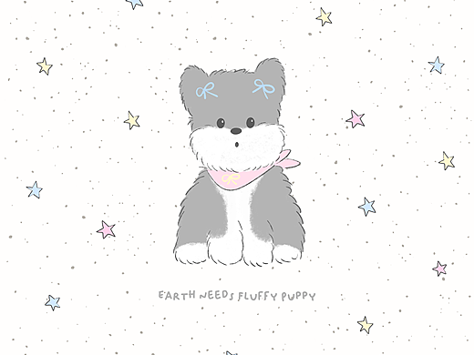 puppy star（個人主頁-ZNzIyODI2MzY=） - 商業(yè)插畫 - 站酷設(shè)計師BobbyDuck原創(chuàng)素材 - 站酷ZCOOL