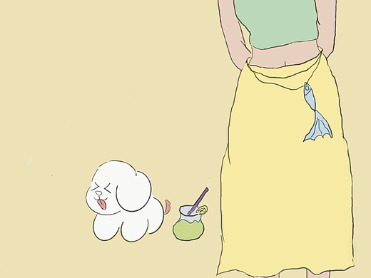 和小狗去海边