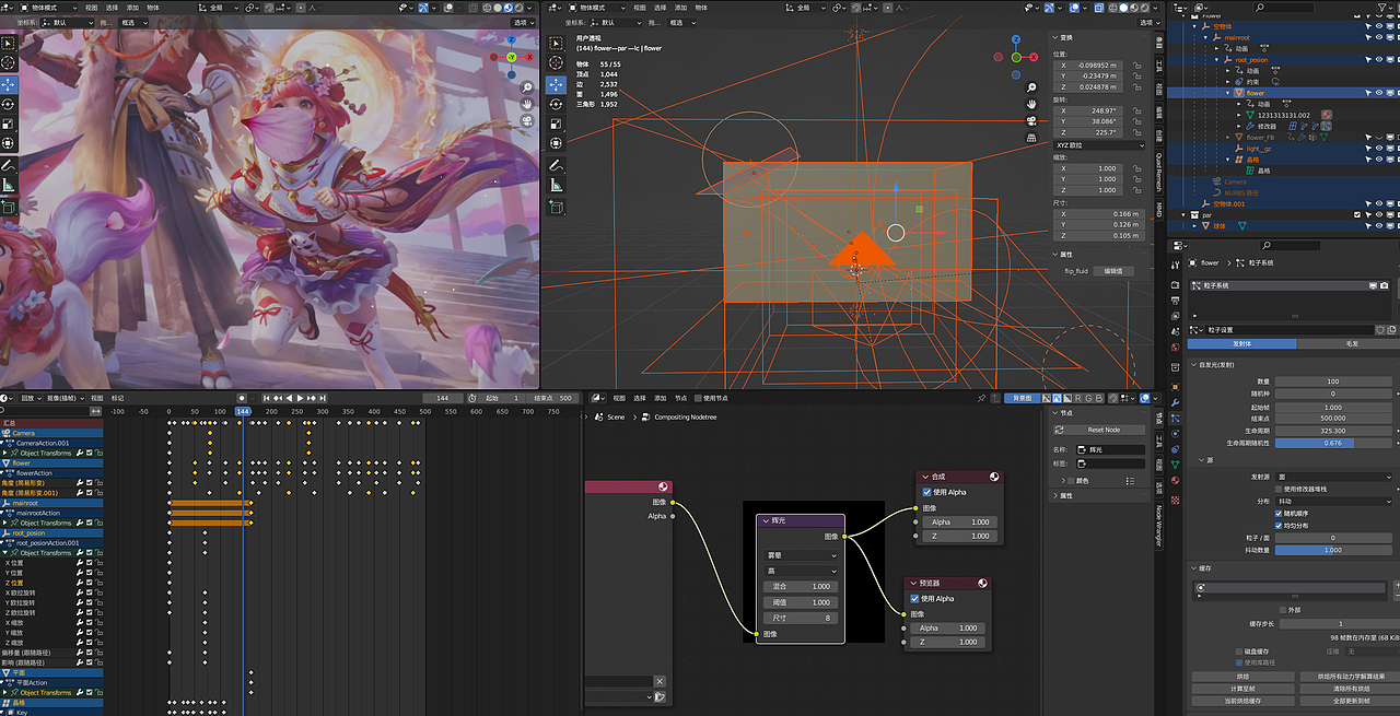 SPINE+blender（图ZMzk0MDM5MTg0） - Motion Graphic - 站酷设计师猪肚鸡得加鸡原创素材 - 站酷ZCOOL