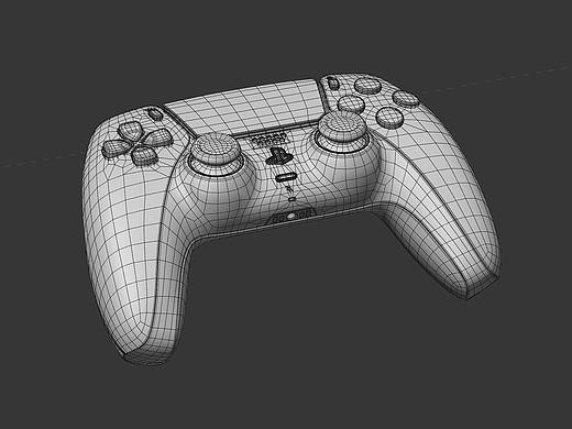 PS5手柄C4D阿诺德渲染