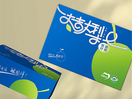 酥梨水果包装设计案例