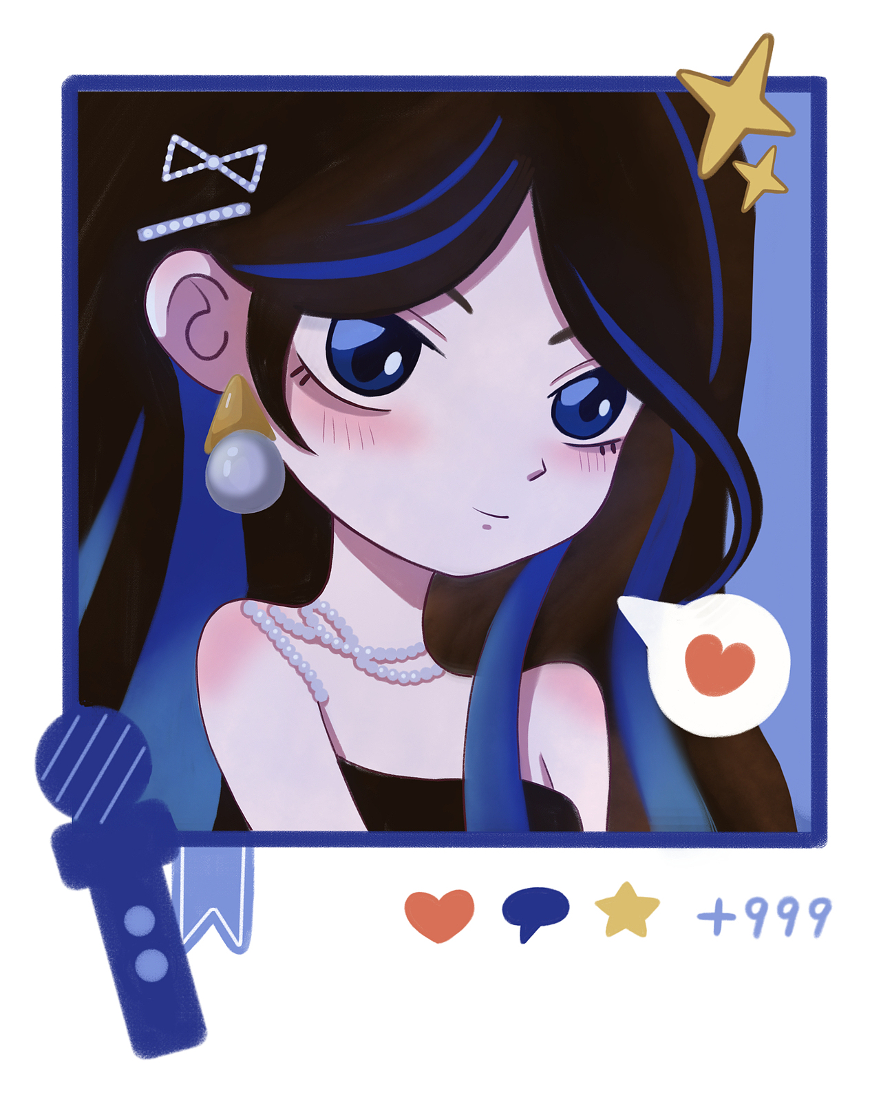 是蓝紫色合集！（图ZMzk0MDQ3NjIw） - 创作习作 - 站酷设计师插画师有茸原创素材 - 站酷ZCOOL