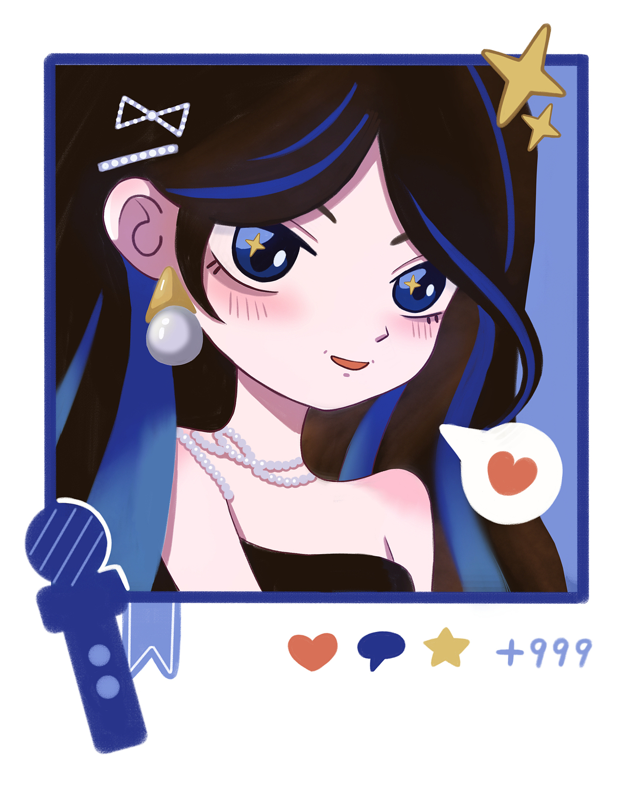 是蓝紫色合集！（图ZMzk0MDQ3NjE2） - 创作习作 - 站酷设计师插画师有茸原创素材 - 站酷ZCOOL