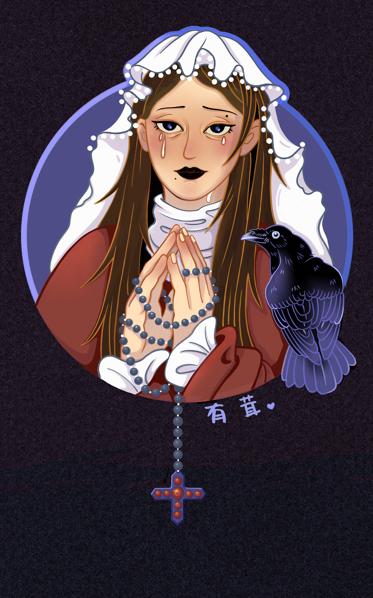是蓝紫色合集！（图ZMzk0MDQ3NTk2） - 创作习作 - 站酷设计师插画师有茸原创素材 - 站酷ZCOOL