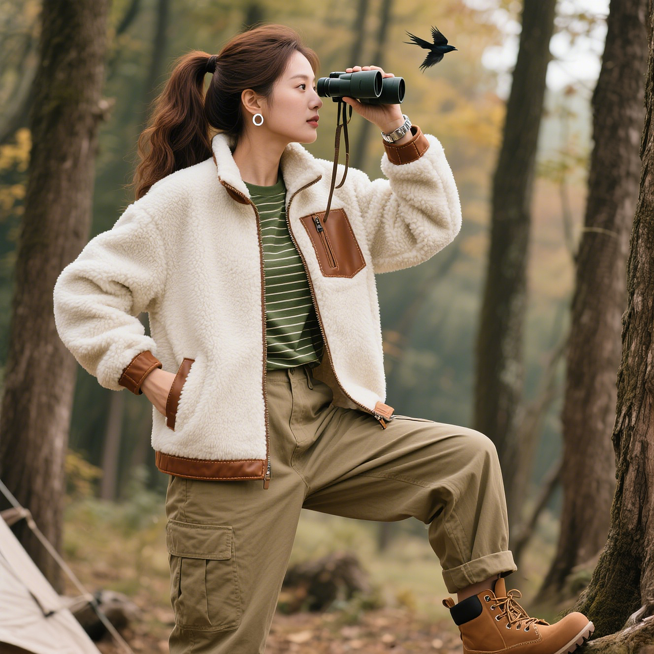 ai生图 ai视频 模特换装 户外系列（图ZMzk0MDU4NzYw） - 电商 - 站酷设计师百琪原创素材 - 站酷ZCOOL