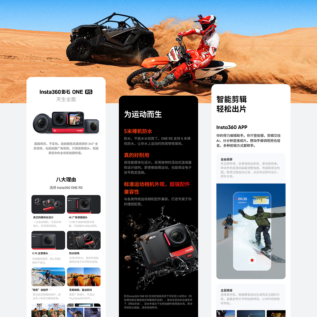 网页设计|Insta360 Blog、商详等