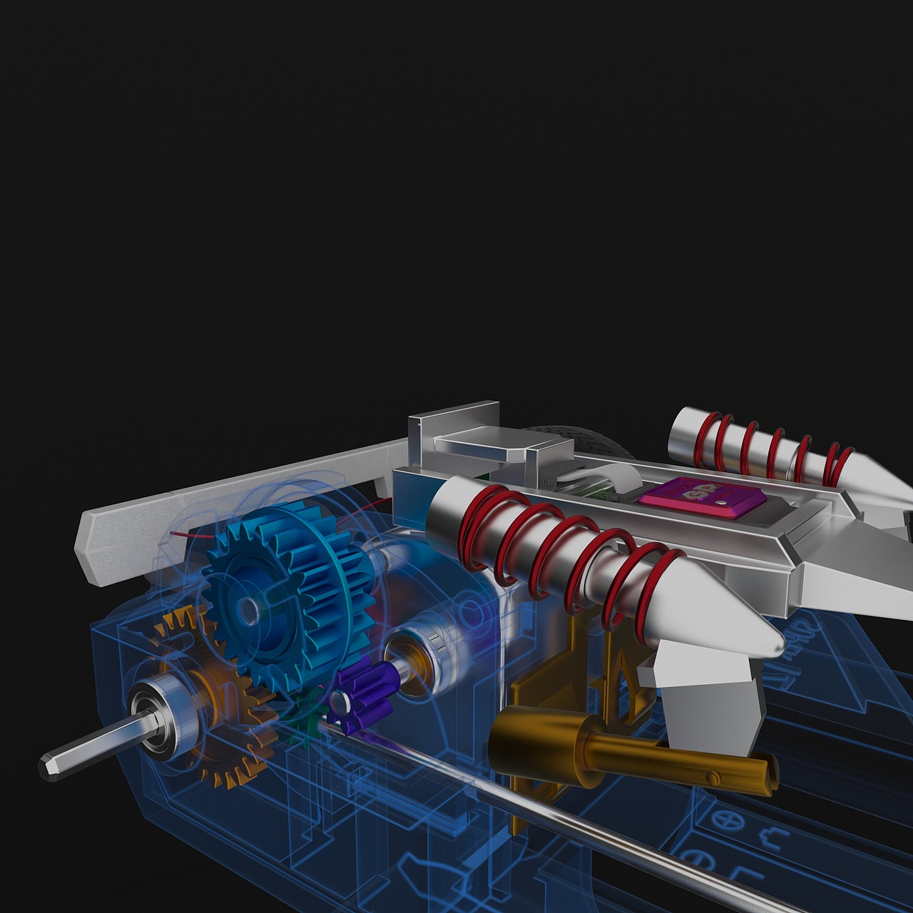 四驱兄弟 跃动冲锋 C4D练习（图ZMzk0MDY1ODE2） - 其他三维 - 站酷设计师青青春雨原创素材 - 站酷ZCOOL