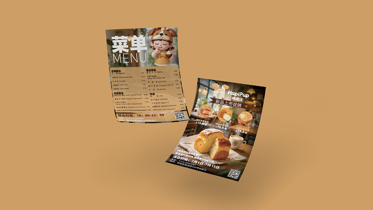 HapiPup哈皮汪 | 烘焙品牌设计