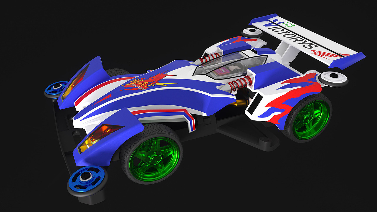 四驱兄弟 跃动冲锋 C4D练习（图ZMzk0MDY2MTIw） - 其他三维 - 站酷设计师青青春雨原创素材 - 站酷ZCOOL