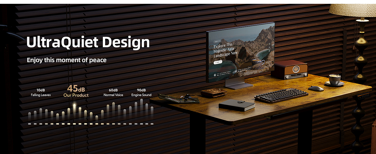Amazon | CLaiks 抽屉款升降桌