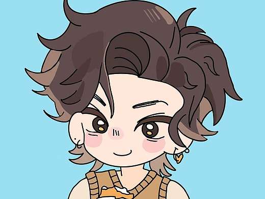 小鬼头像定制插画