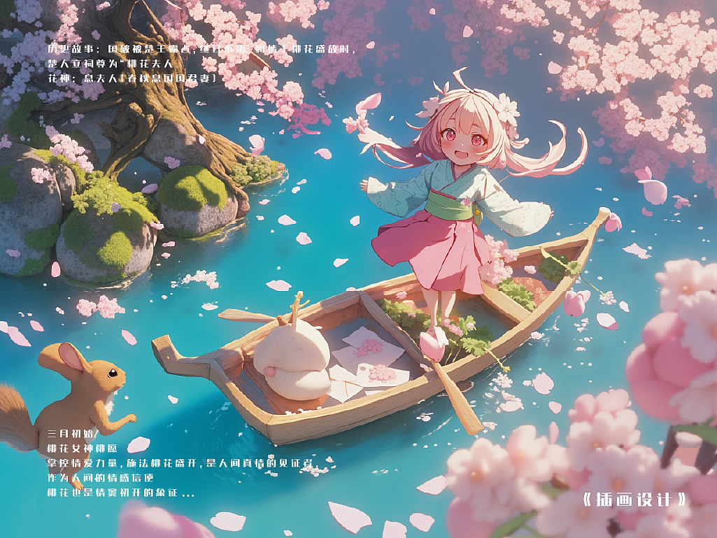 十二花神IP形象系列设计——春季系列