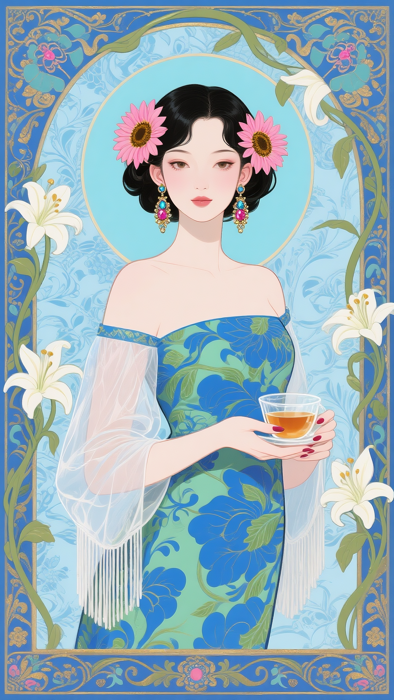 花颜悦色 锦绣旗袍（图ZMzk0MTAxNTYw） - 创作习作 - 站酷设计师Yue钧安原创素材 - 站酷ZCOOL