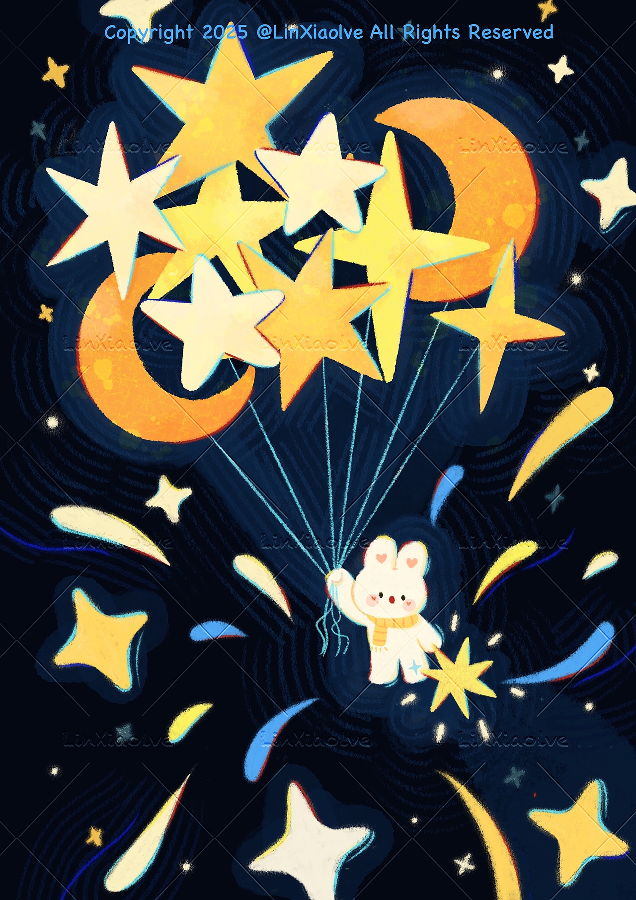 女孩和兔兔（图ZMzk0MTAyMjIw） - 创作习作 - 站酷设计师林小略原创素材 - 站酷ZCOOL