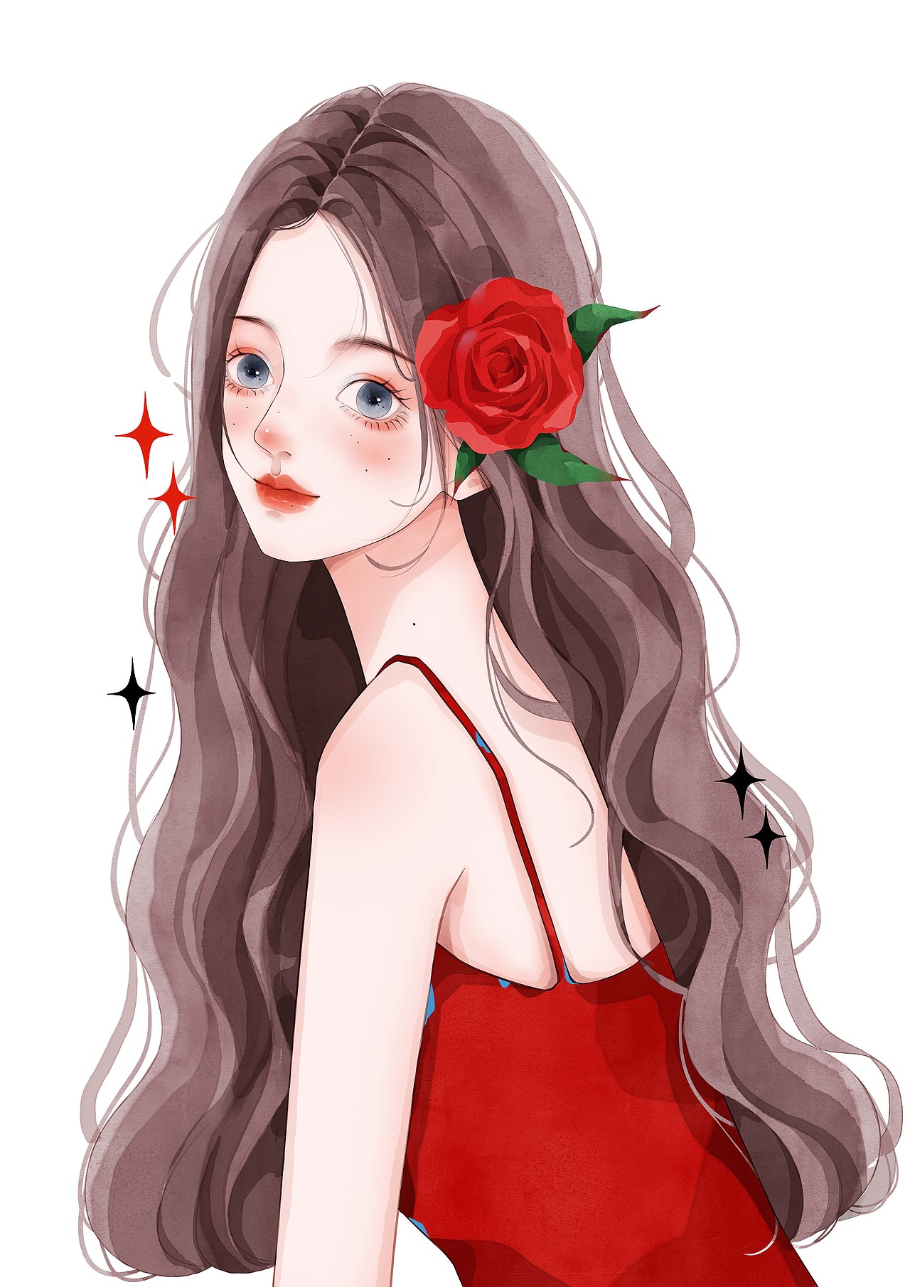 少女合集（图ZMzk0MTA3MTA0） - 商业插画 - 站酷设计师张小慈原创素材 - 站酷ZCOOL