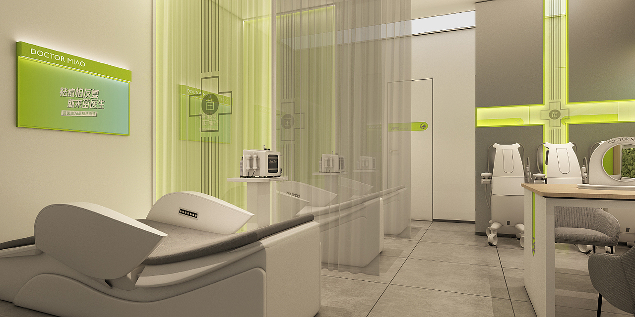 苗医生祛痘连锁SI设计（图ZMzk0MTI3NjQw） - 商业空间设计 - 站酷设计师简米武汉品牌设计原创素材 - 站酷ZCOOL