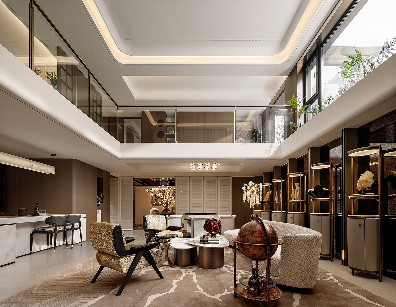 深圳盘石设计 | 西宁中海·翰林原著143底复洋房样板间（图ZMzk0MTMxMzA4） - 商业空间设计 - 站酷设计师深圳盘石设计原创素材 - 站酷ZCOOL