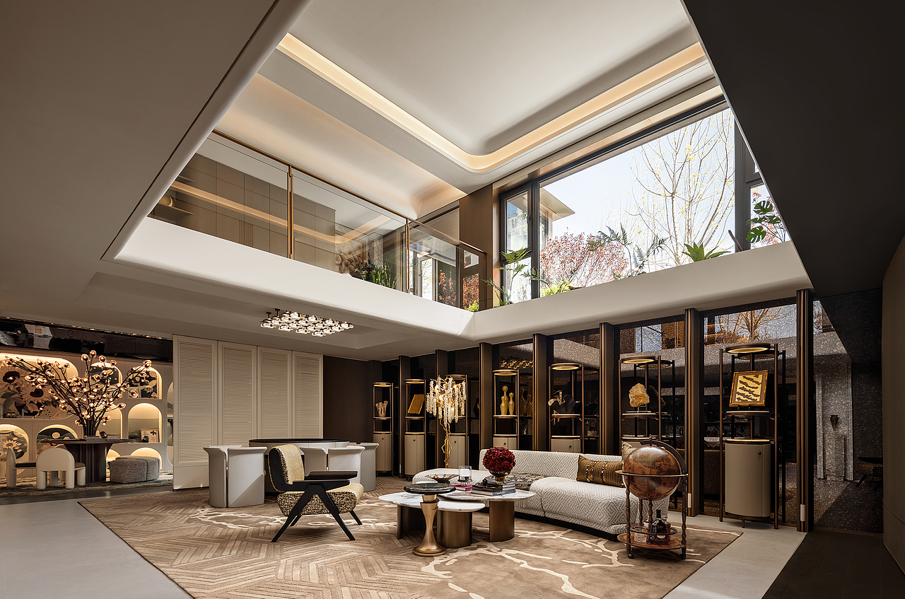 深圳盘石设计 | 西宁中海·翰林原著143底复洋房样板间（图ZMzk0MTMxMzE2） - 商业空间设计 - 站酷设计师深圳盘石设计原创素材 - 站酷ZCOOL