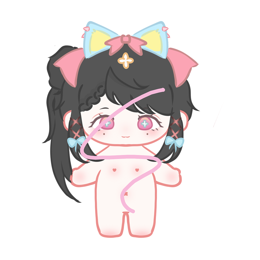 棉花娃娃稿图定制