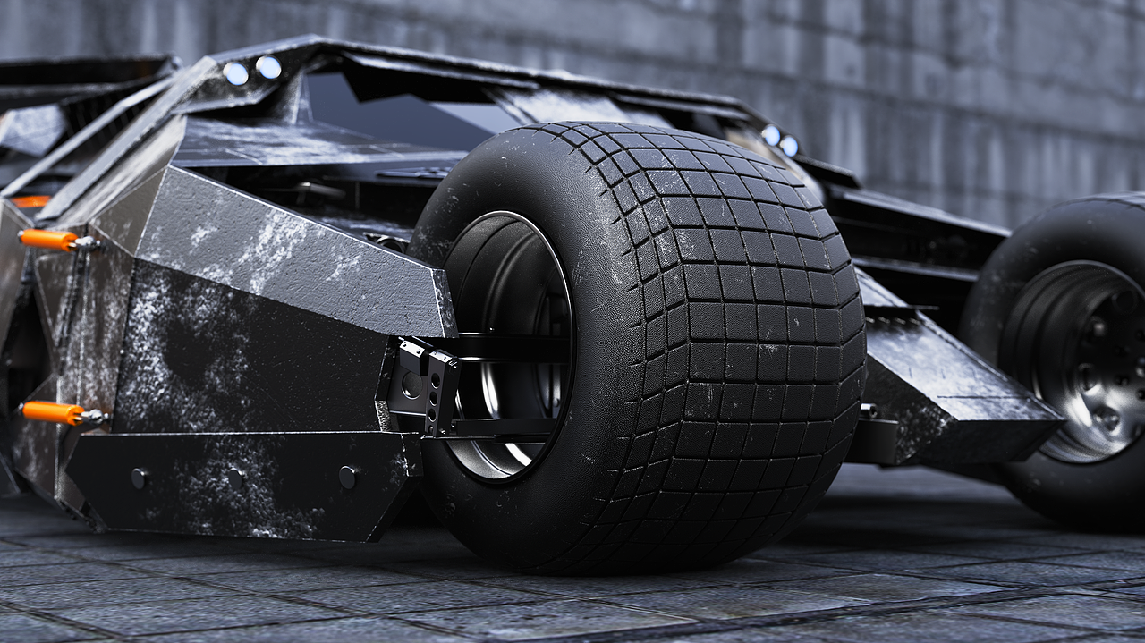 钛合金装甲折射着碎银般的月光,每一道棱角都藏着哥谭的褶皱