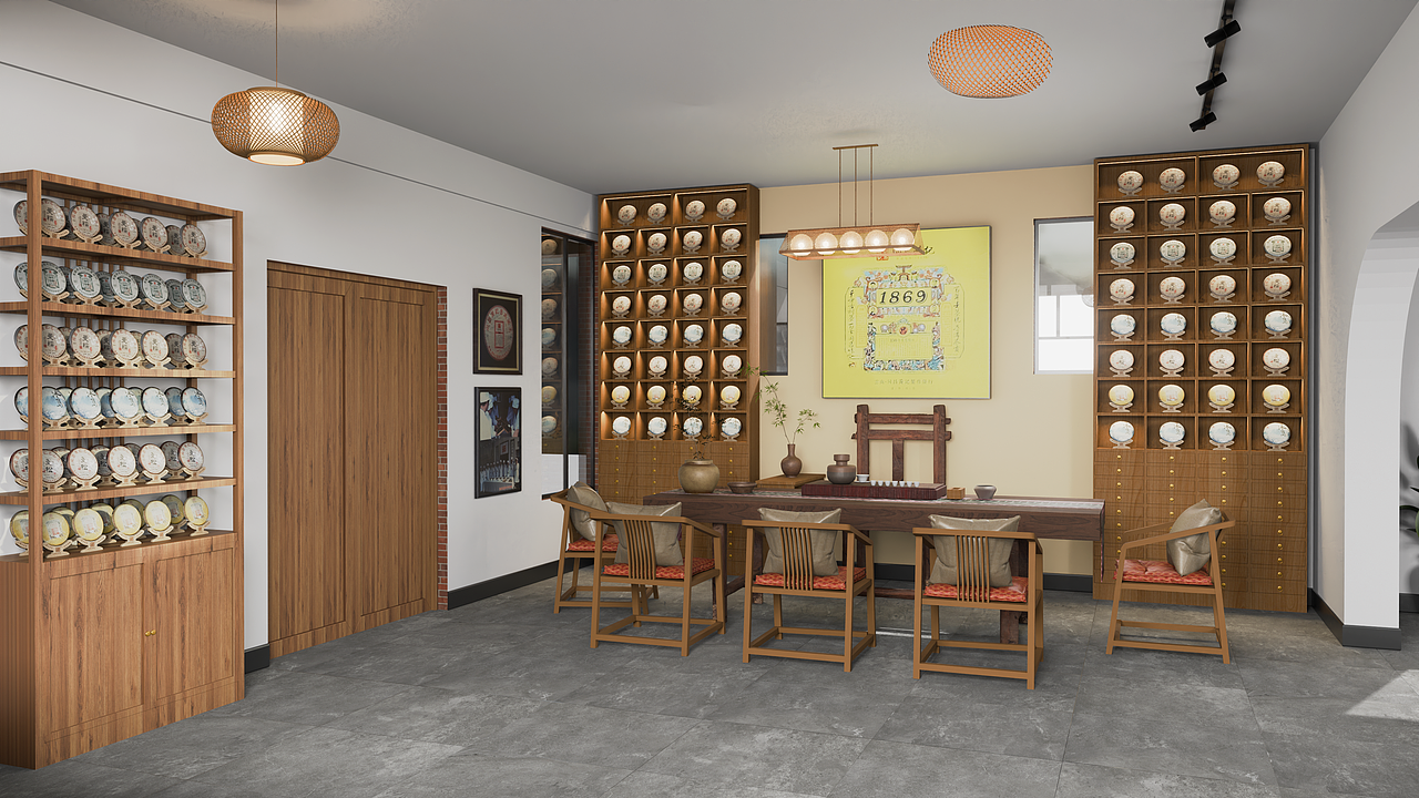 茶厂改造效果图 | 版纳同昌黄记茶厂局部改造