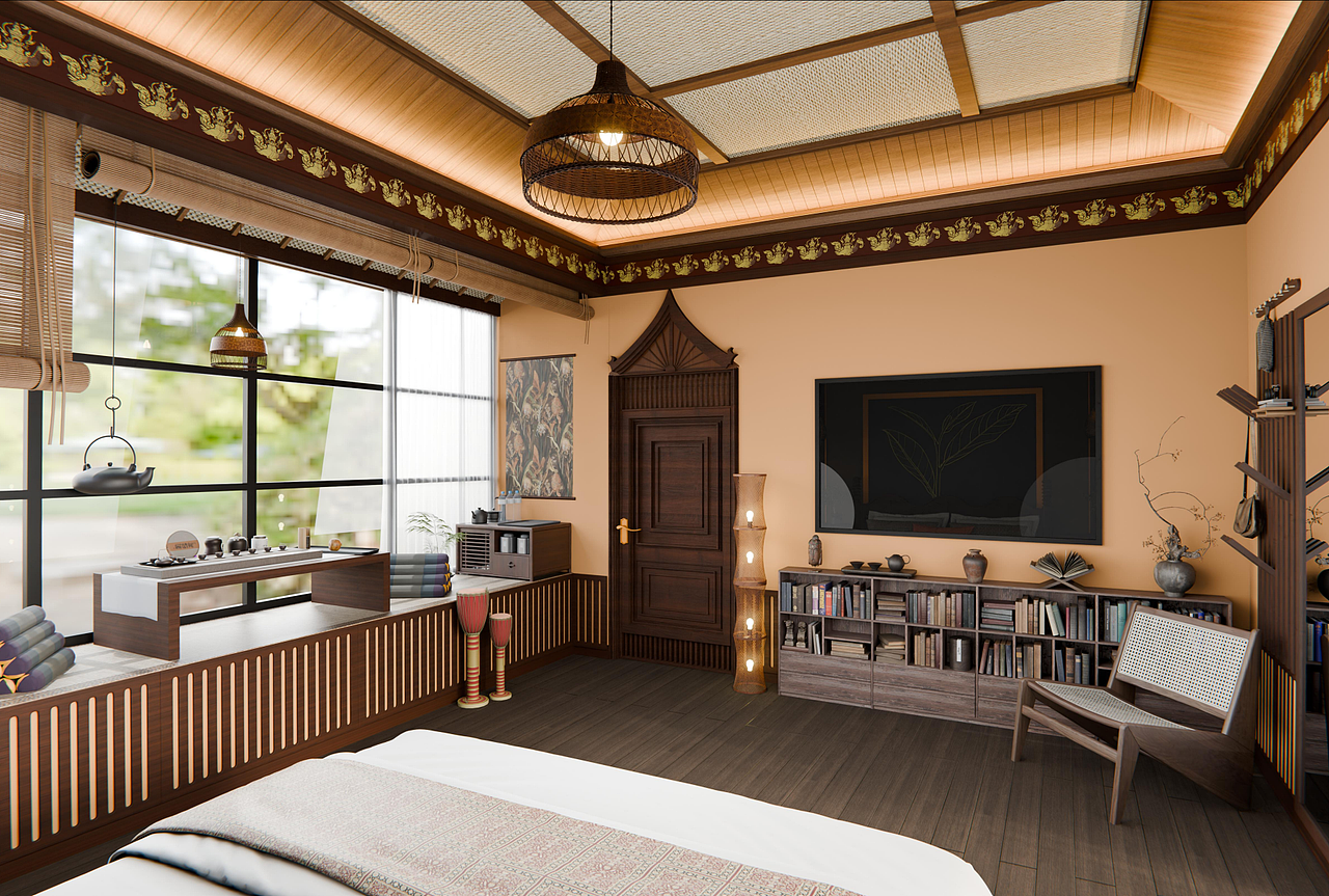 茶厂改造效果图 | 版纳同昌黄记茶厂局部改造