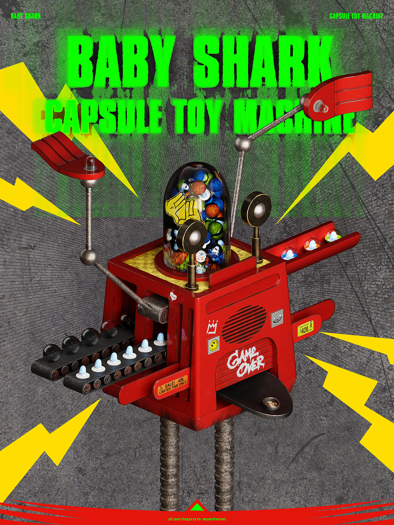 鲨鱼牌宝贝鲨扭蛋机