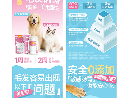 宠物保健品整套图，美国品牌，主图，sku ，详情图