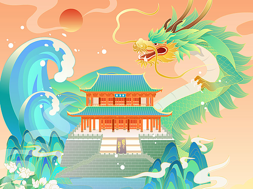 福州镇海楼——祥瑞龙抬头