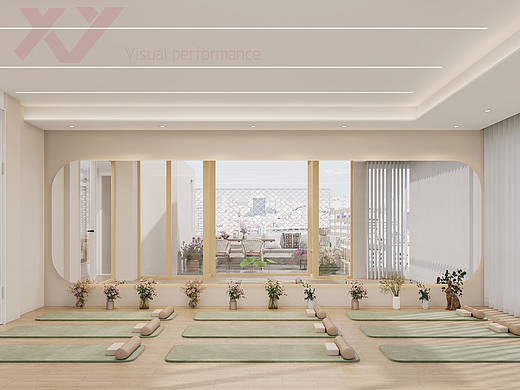 「静谧伸展角」—— 瑜伽馆空间构想