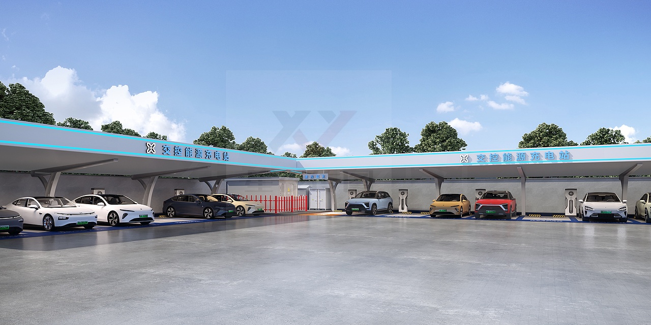 新能源停车场充电新场所新风格
