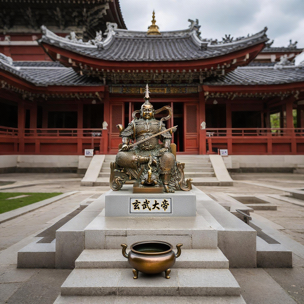 真武大帝(玄武大帝雕像)在此