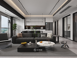 135㎡ 黑白灰風(fēng)格丨簡單低調(diào)，自帶清冷感