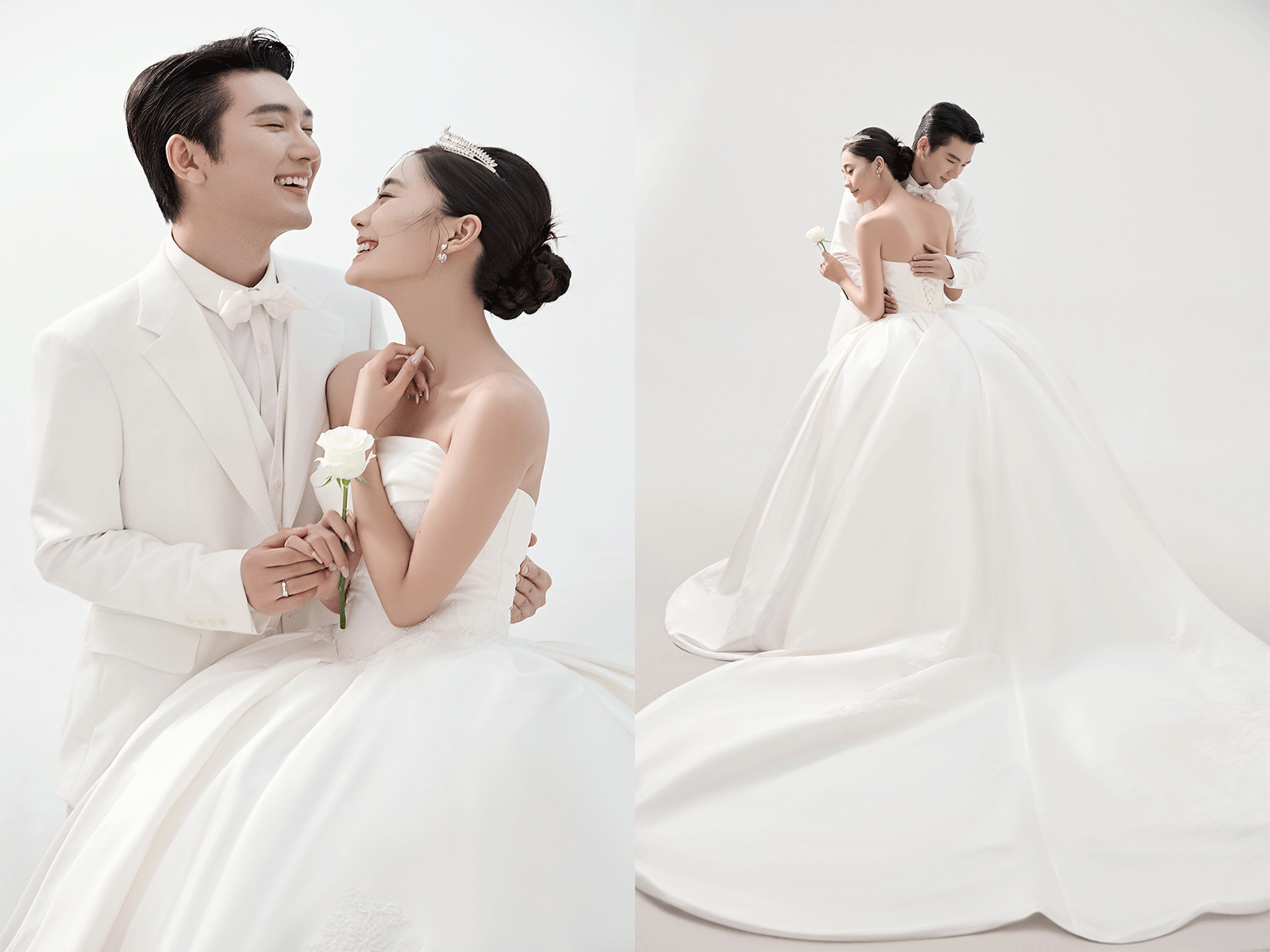 值得反复心动的主纱极简风婚纱照❗️太甜啦