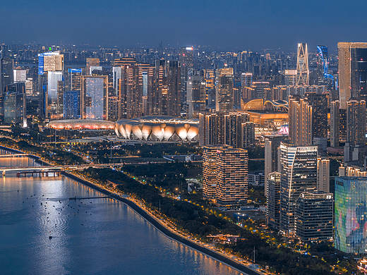 杭州夜景全景接片