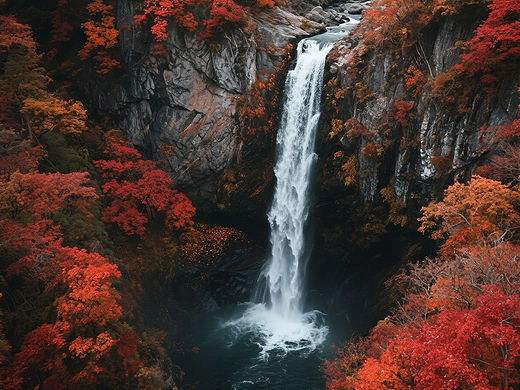 枫叶瀑布