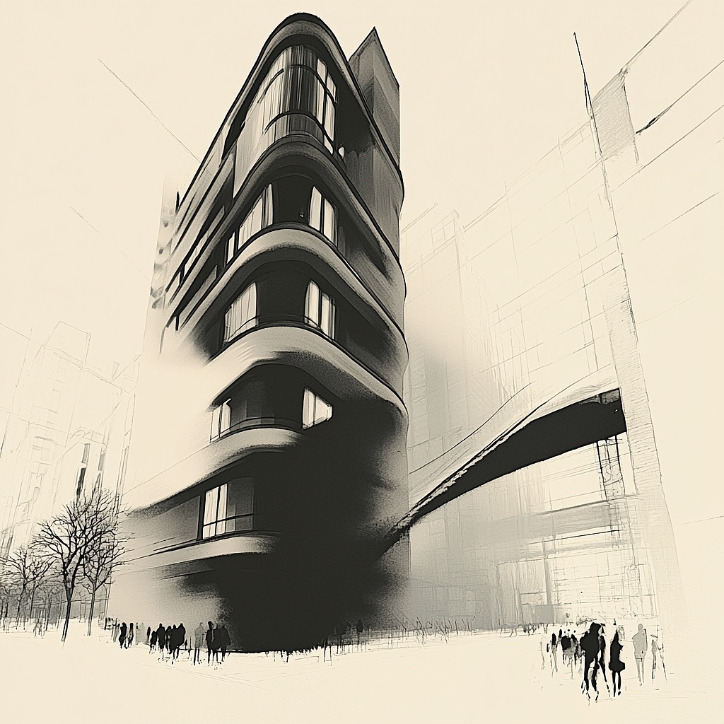 sref 3904481136, MJ V7 空灵单色纹理艺术