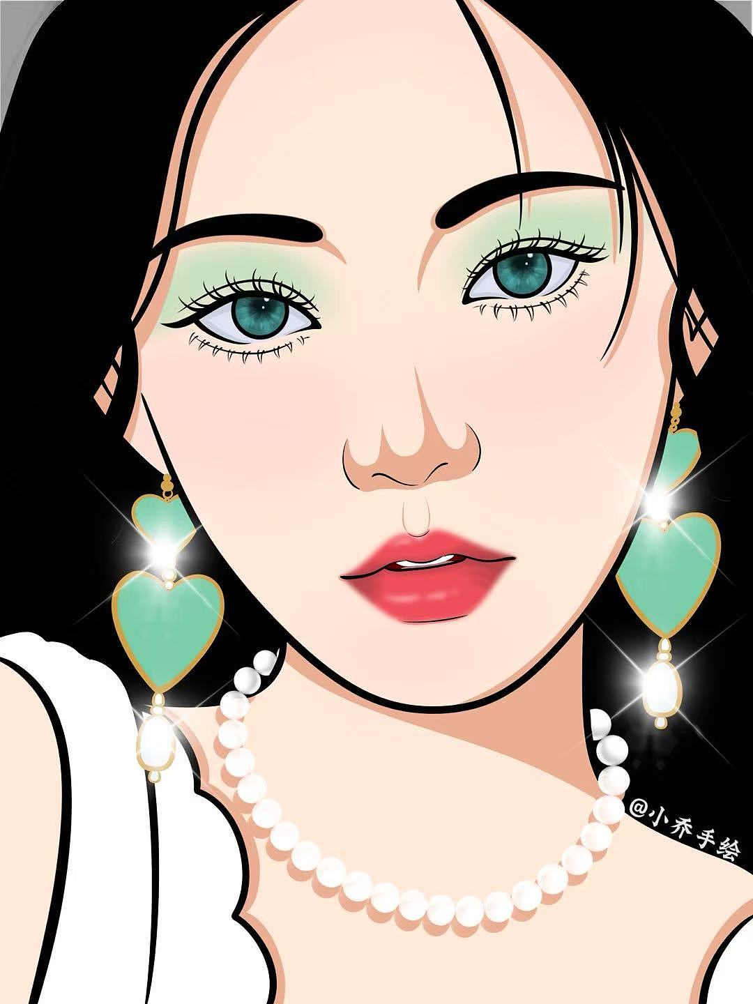 插画美女（图ZMzk0MTk3MTA0） - 商业插画 - 站酷设计师小乔设计师原创素材 - 站酷ZCOOL