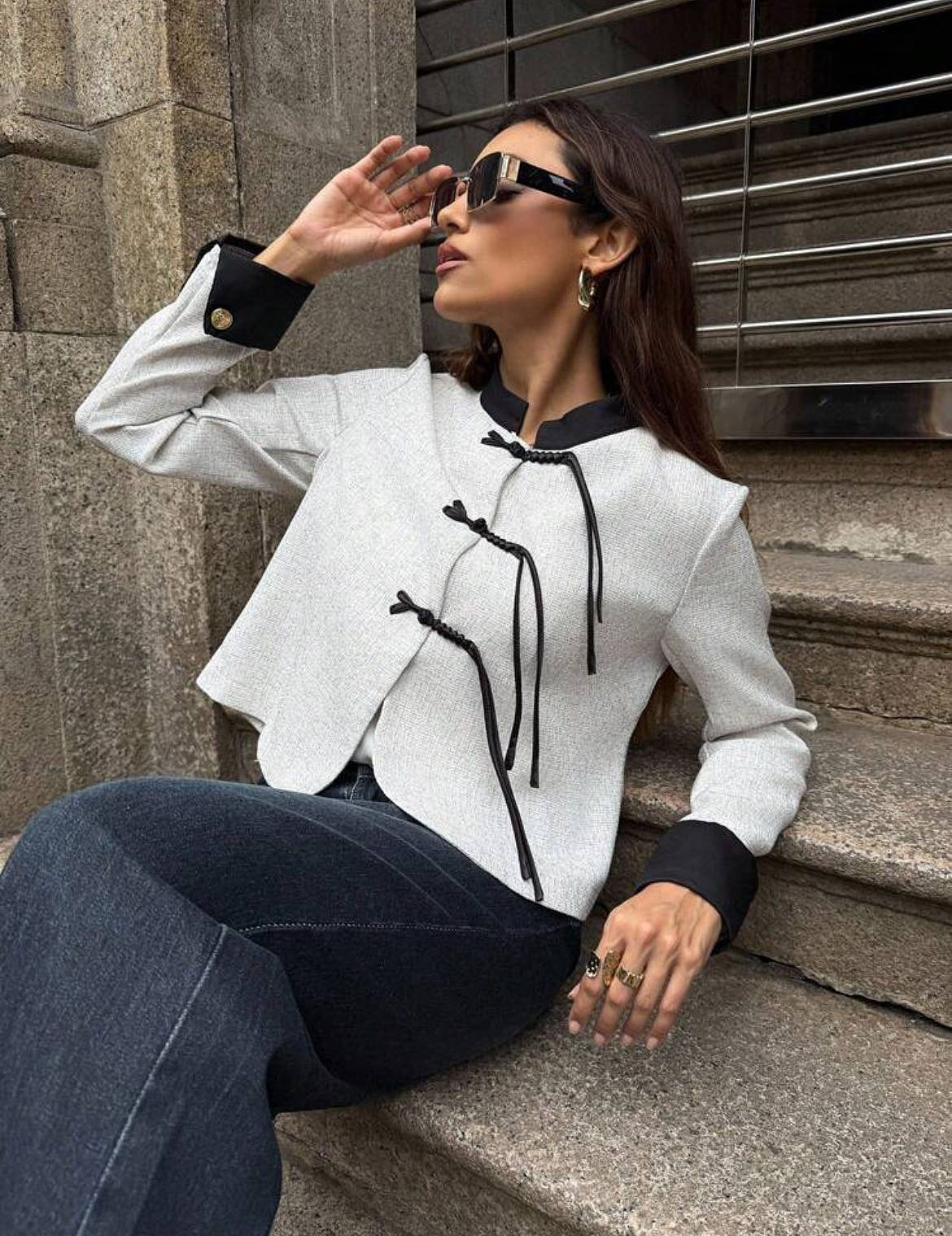 广州外模 小麦色女模 街头拍摄 服饰拍摄