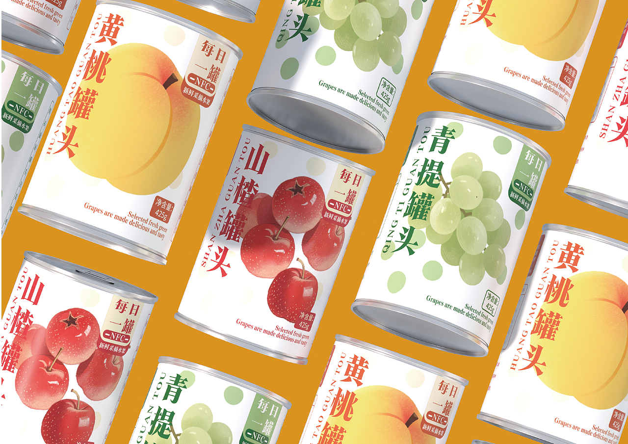 水果罐头品牌包装设计【逐浪派对】
