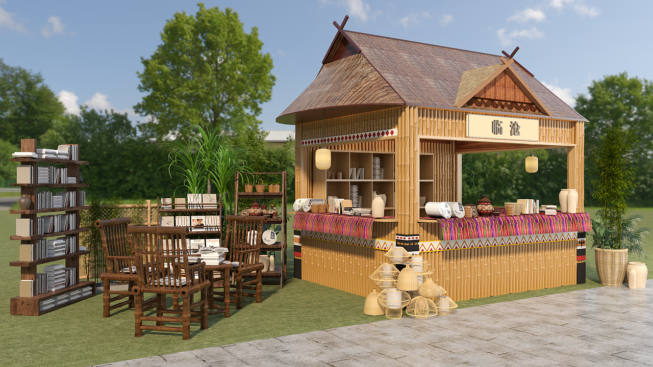 云南民族风格装饰陈展（亭子）设计 | 2024年方案汇总（图ZMzk0MjEwNzM2） - 展陈设计 - 站酷设计师小郭儿_设计原创素材 - 站酷ZCOOL