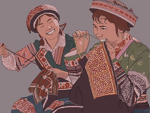 【照片转插画】中国壮族