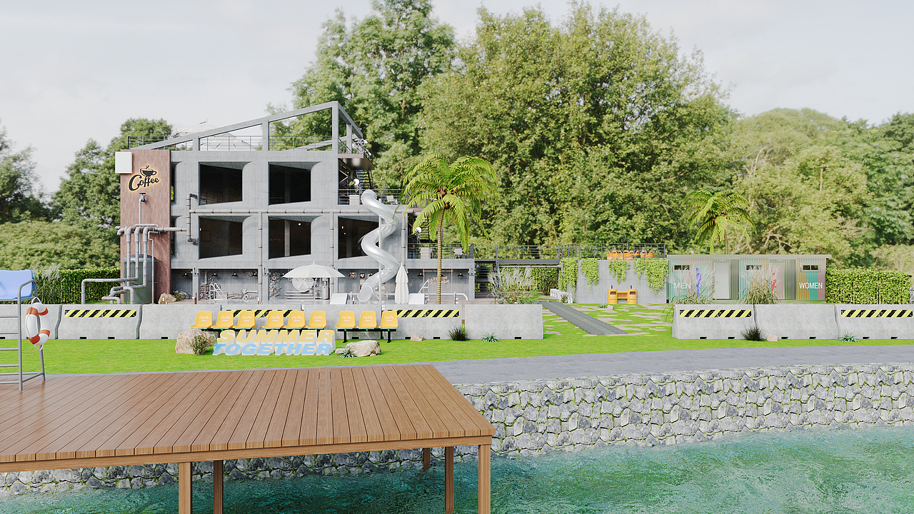 莒溪工业咖啡（图ZMzk0MjE5ODc2） - 建筑/空间 - 站酷设计师扑克00原创素材 - 站酷ZCOOL