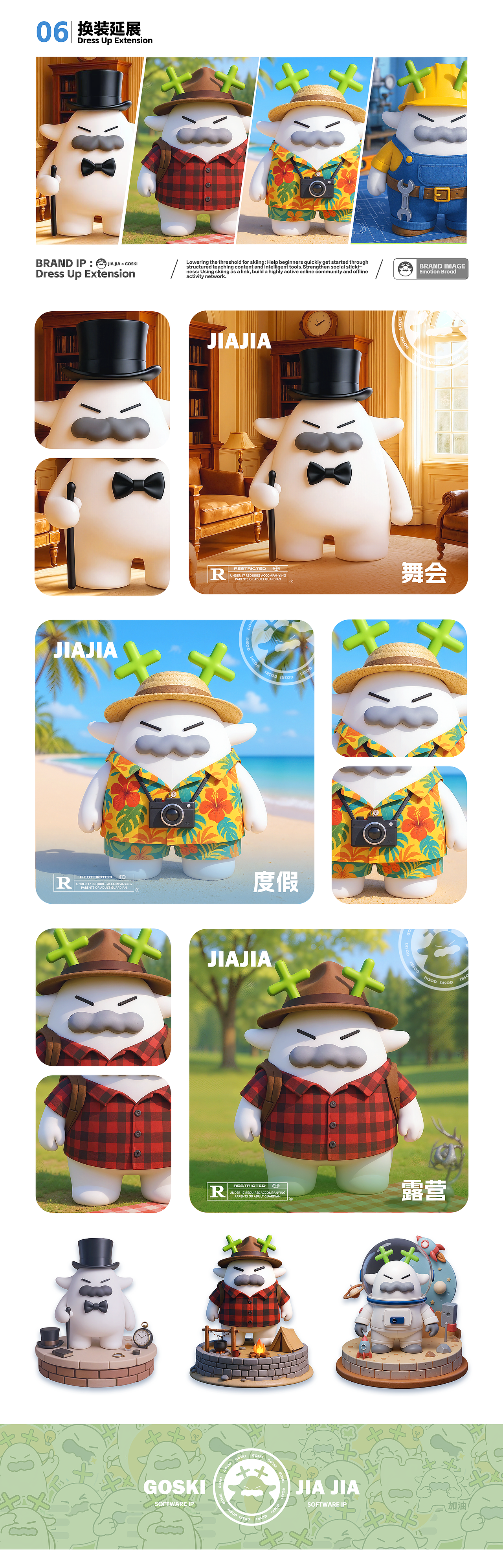 IP形象设计 | 加加—GOSKI 软件IP/UI设计