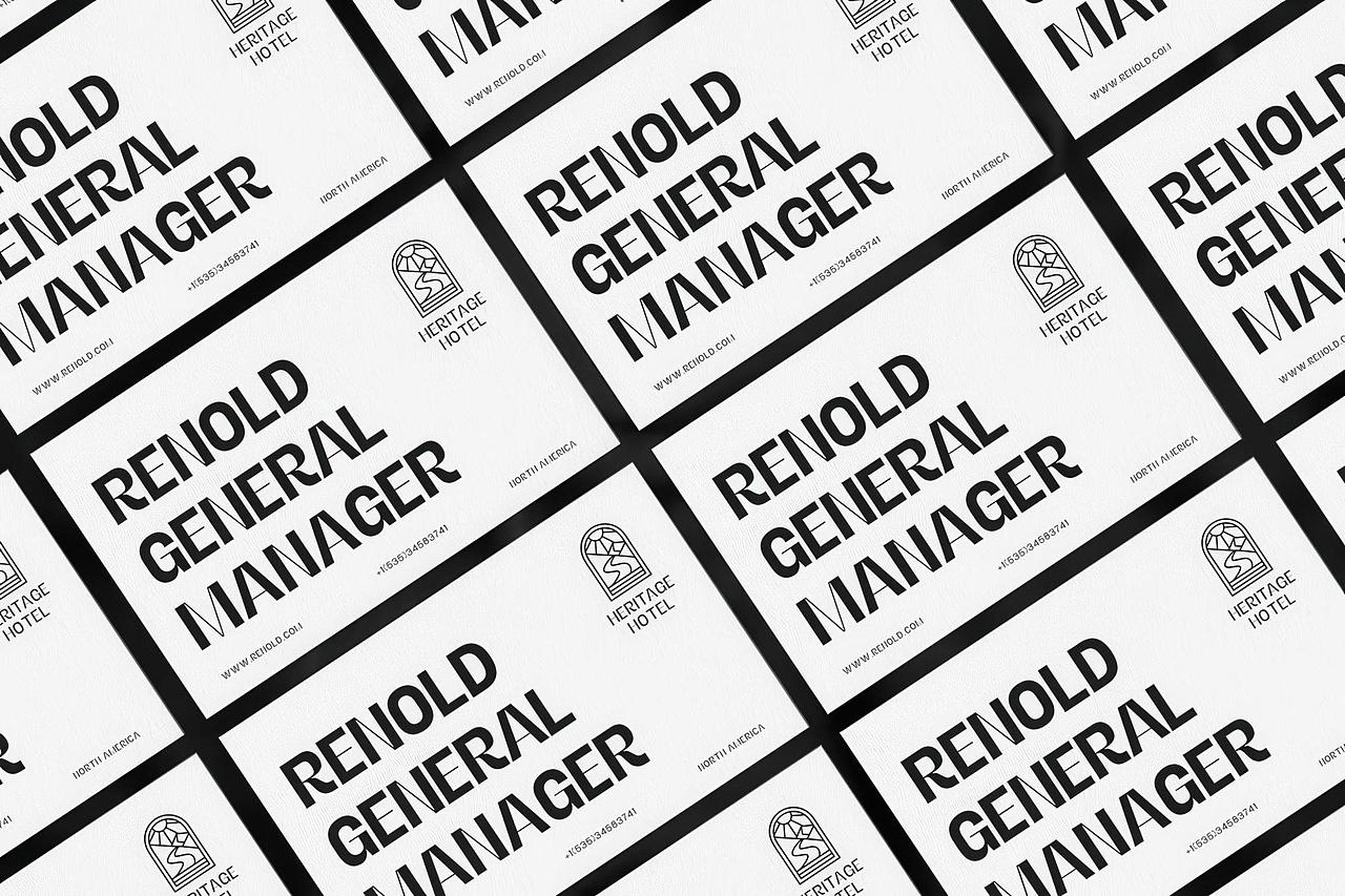 9字重简约时尚杂志画册海报封面无衬线英文字体家族