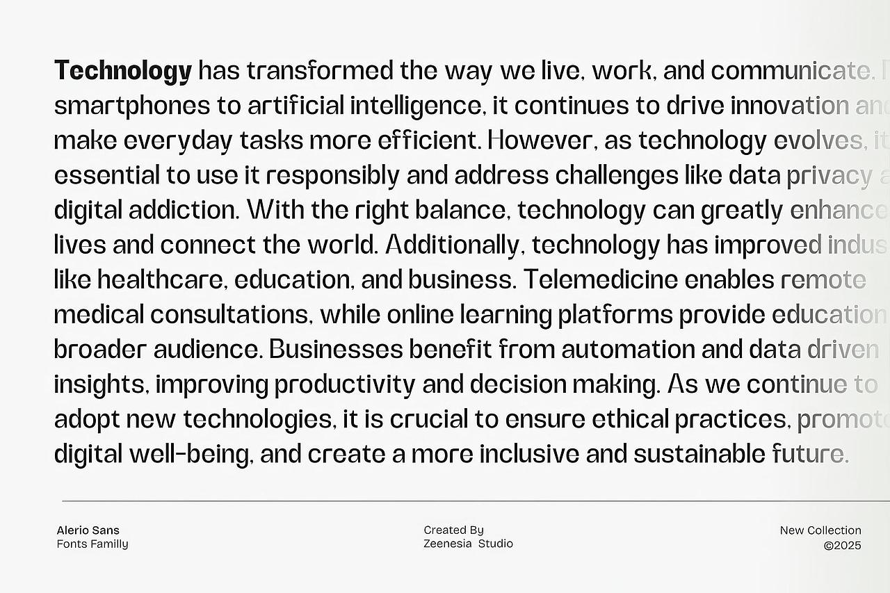 9字重简约时尚杂志画册海报封面无衬线英文字体家族